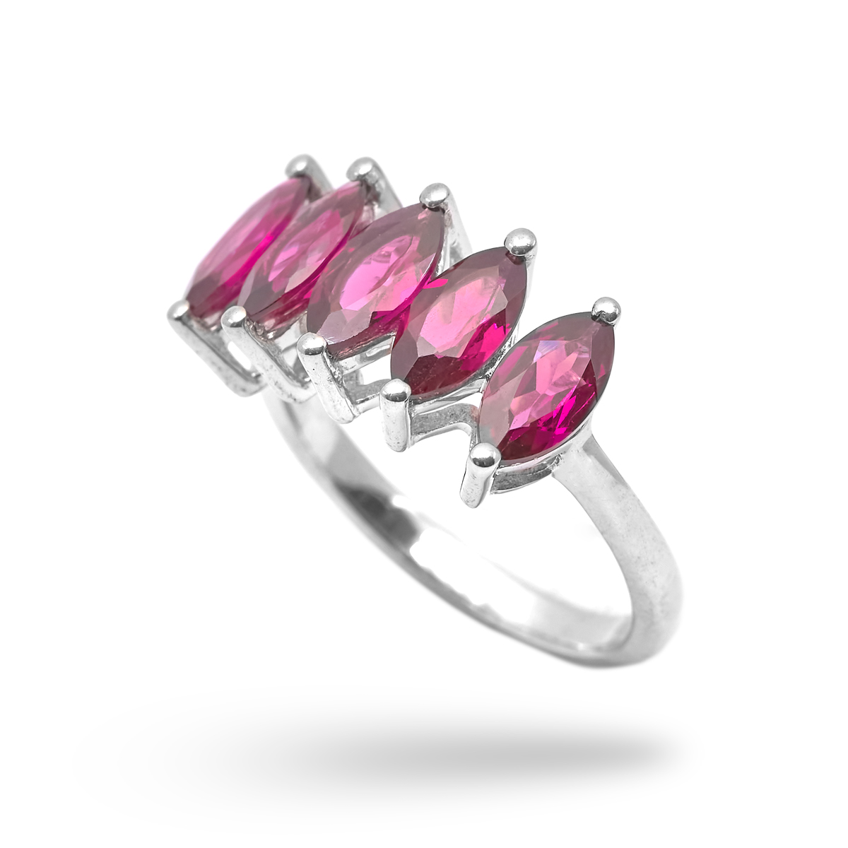 Bague rhodolite argent Mara